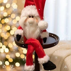 Whimsical Christmas Santa Gnome – Poseable Arms & Dangling Legs, Holiday Accent